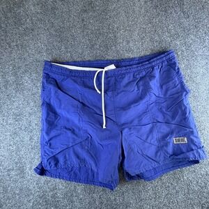 Vintage Sideout Swim Trunks Mens‎ 42x6 Blue Logo Mesh Lined Nylon Drawstring